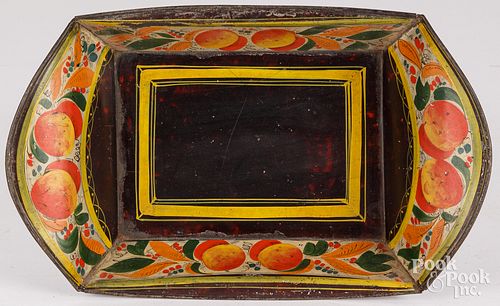 TOLEWARE BREAD TRAY, 19TH C.Toleware