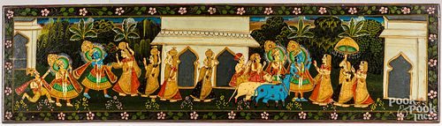INDIAN OIL ON PANEL CEREMONIAL 30d156