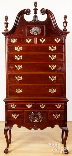 CHIPPENDALE STYLE MAHOGANY HIGH