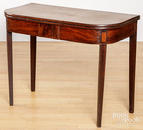 ENGLISH MAHOGANY CARD TABLE CA  30d185