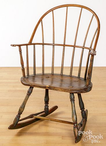 SACKBACK WINDSOR ROCKING CHAIR,