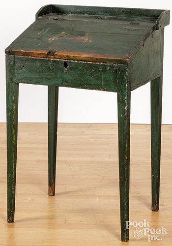 PAINTED PINE SCHOOLMASTER S DESK  30d199