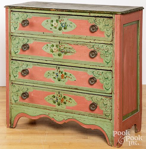 VICTORIAN PAINTED COTTAGE DRESSERVictorian 30d1ad