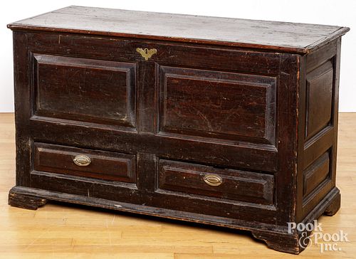 ENGLISH PINE BLANKET CHEST MID 30d1ab