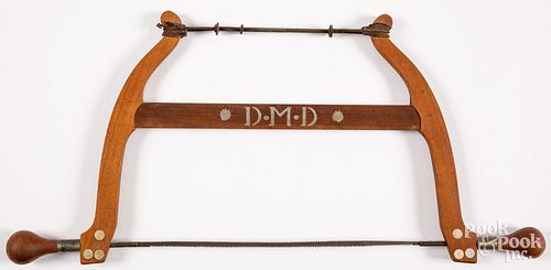BOW SAW WITH METAL INLAID INITIALS 30d1f8