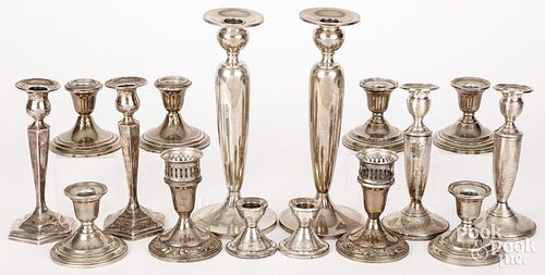 WEIGHTED STERLING SILVER CANDLESTICKSWeighted