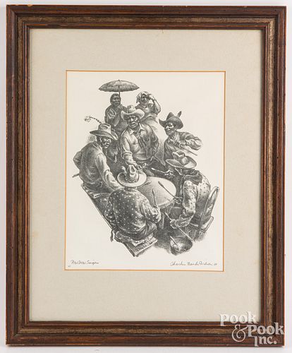 CHARLES BANKS WILSON, SIGNED LITHOGRAPHCharles