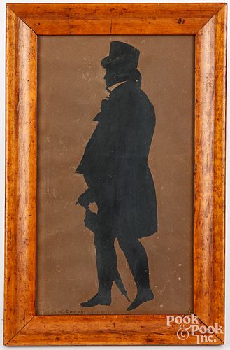 AUGUSTE EDOUART SILHOUETTE OF A 30d272