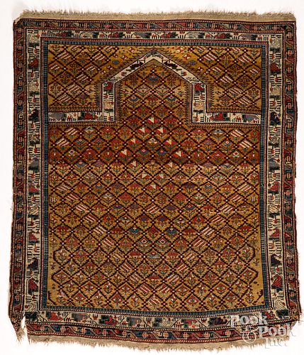 SHIRVAN PRAYER RUG, CA. 1900Shirvan