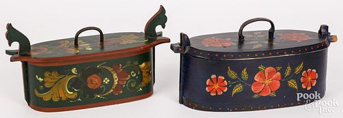 SCANDINAVIAN PAINTED BENTWOOD TINE