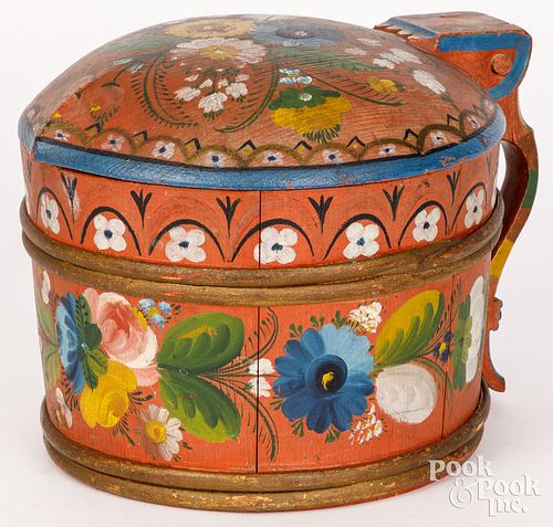 SCANDINAVIAN PAINTED LIDDED BUTTER