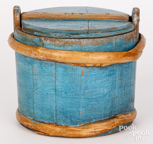 SCANDINAVIAN PAINTED LIDDED BUCKETScandinavian