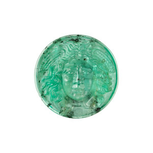 100 31 CARAT CARVED EMERALD CAMEO In 30ad27