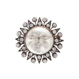 ANTIQUE MOONSTONE AND DIAMOND 30ad45