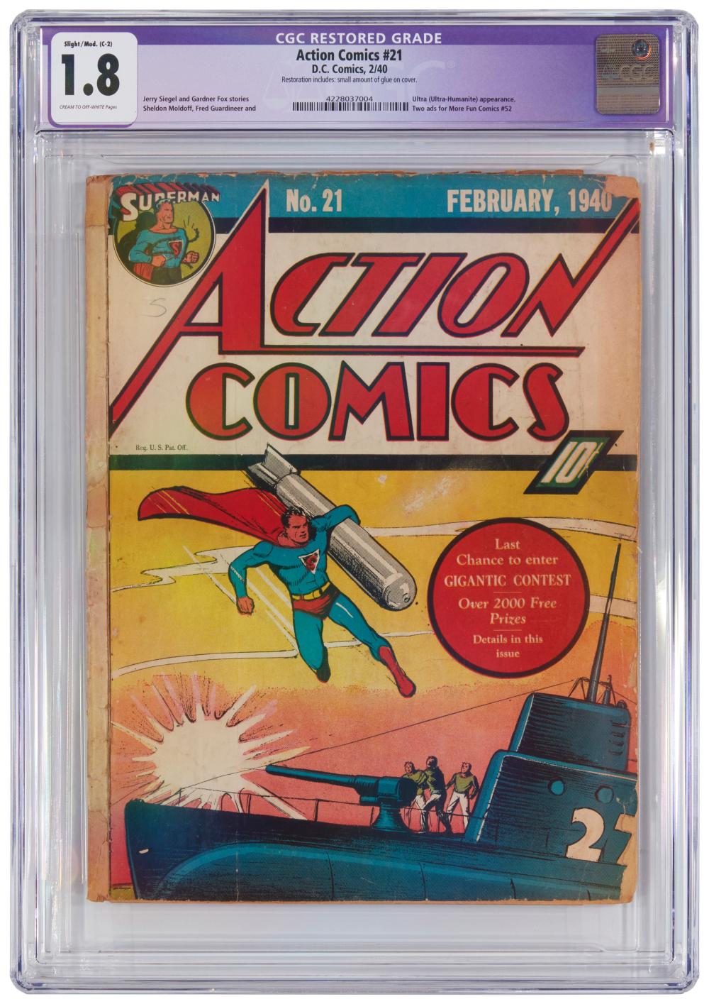 ACTION COMICS #21 (DC COMICS, 1940)Action