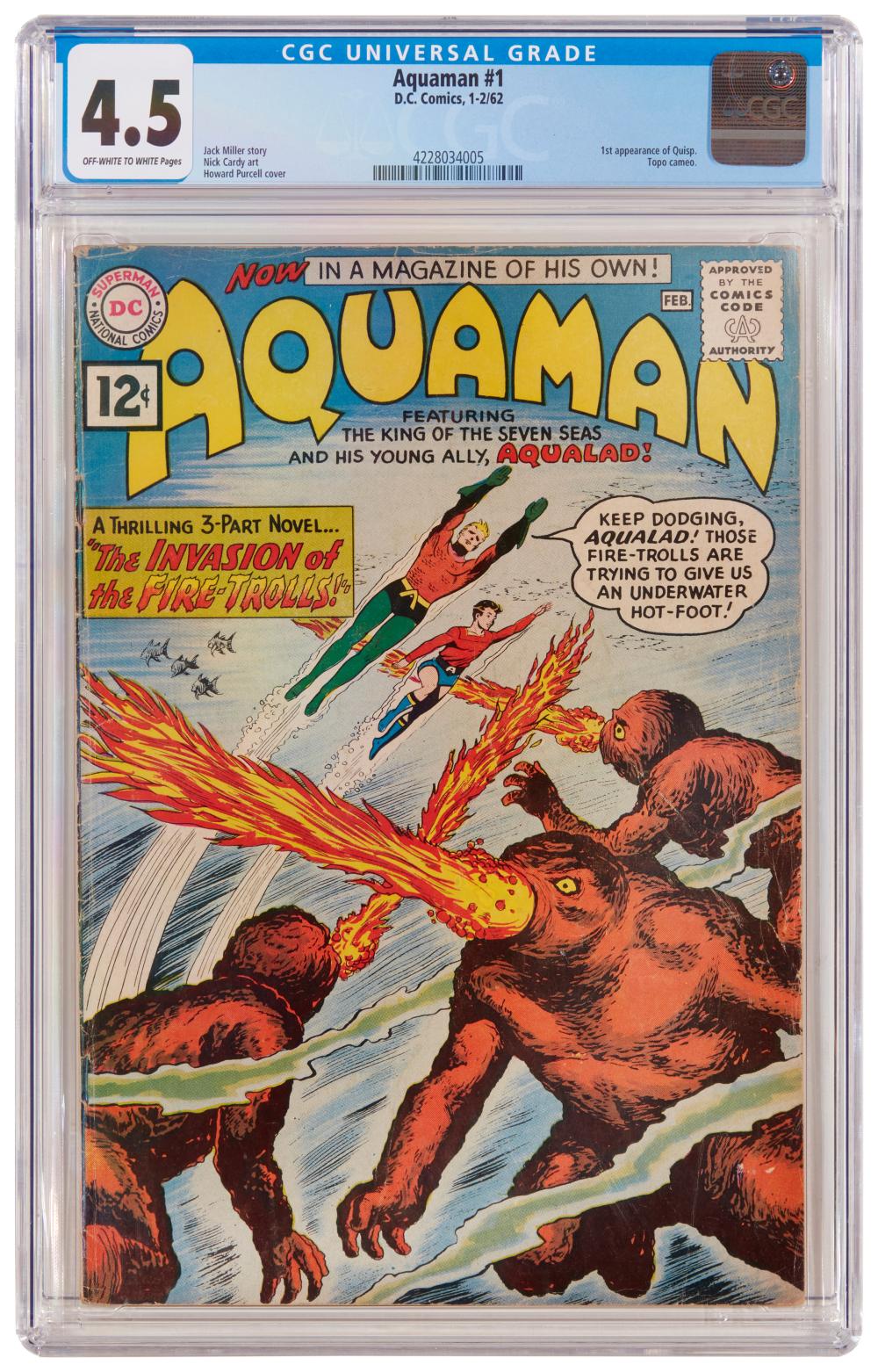AQUAMAN #1 (DC COMICS, 1962)Aquaman