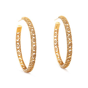 CYNTHIA BACH YELLOW GOLD HOOP 30ad74