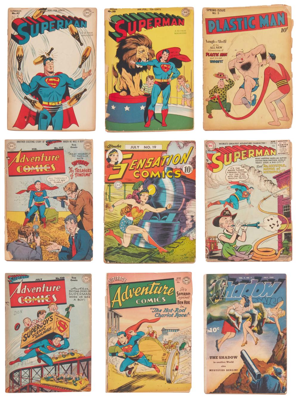 A GROUP OF GOLDEN AGE DC SUPERMAN