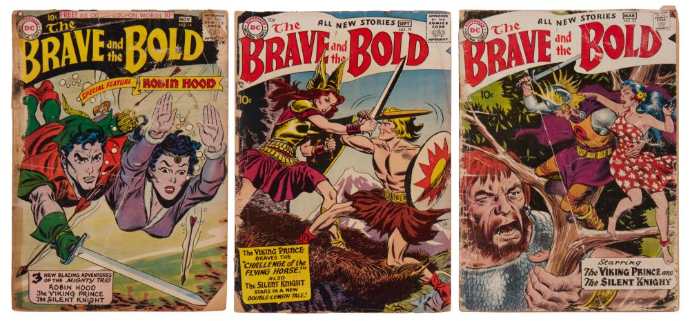 A GROUP OF SILVER AGE DC BRAVE 30adaa