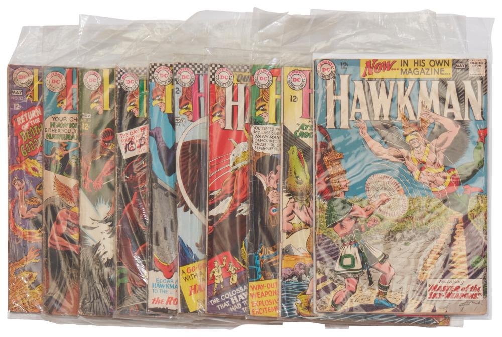 A GROUP OF SILVER AGE DC HAWKMAN 30ada6