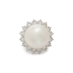 CULTURED SOUTH SEA PEARL AND DIAMOND 30adbb