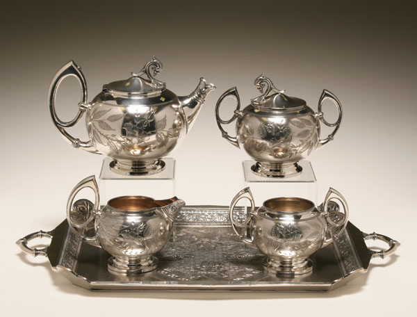 American Aesthetic tea set with 4de30