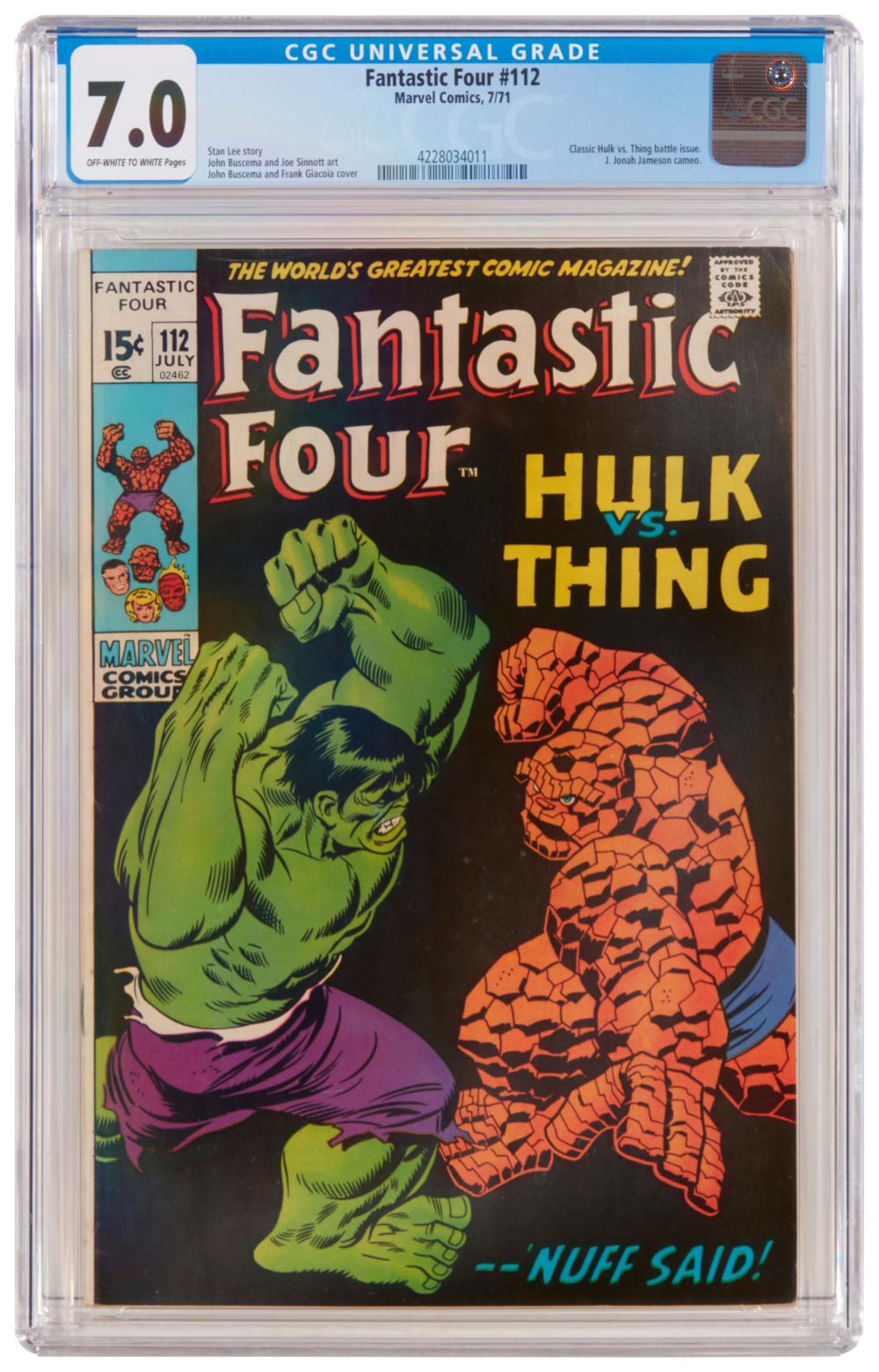 FANTASTIC FOUR #112 (MARVEL COMICS,