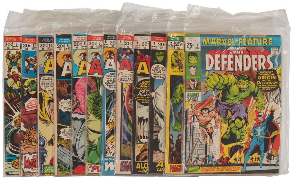 A GROUP OF BRONZE AGE MARVEL FEATURE