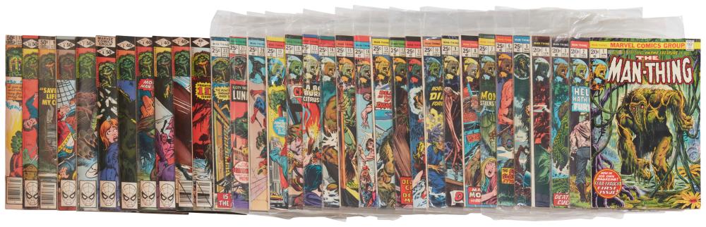 A GROUP OF BRONZE AGE MARVEL MAN THING 30ae60