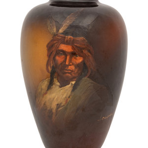 A Weller Louwelsea Indian Vase,