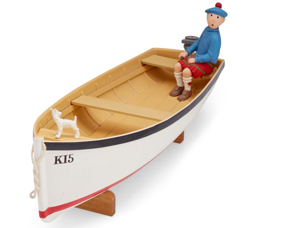 AN AROUTCHEFF "TINTIN" MODEL SKIFF,