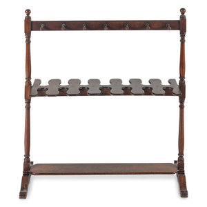 An English Walnut Boot Rack Late 30af1e