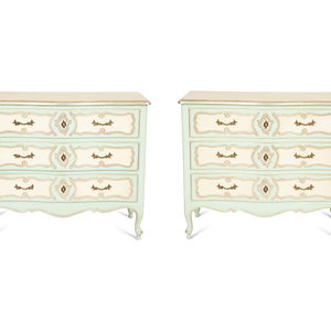 A Pair of Louis XV Style Painted 30b00c