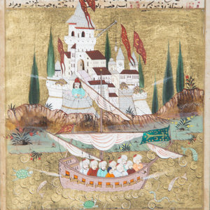 A Group of Four Islamic Gilt Framed 30b021