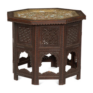 An Anglo Indian Carved Teak Octagonal 30b022