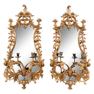 A Pair of George III Giltwood Girandole 30b054