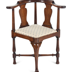 A George III Mahogany Corner Chair Early 30b06d