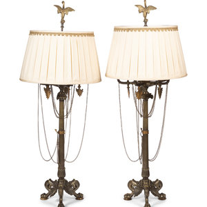 A Pair of French Empire Style Bronze 30b0aa