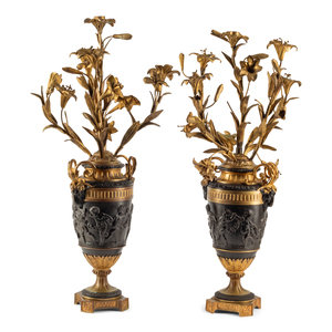 A Pair of Napoleon III Gilt and