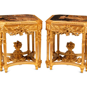 A Pair of Continental Giltwood 30b130