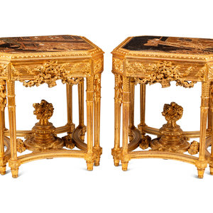 A Pair of Continental Giltwood