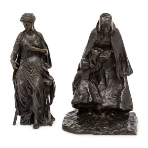 Two Continental Bronze Sculptures 19th 20th 30b128