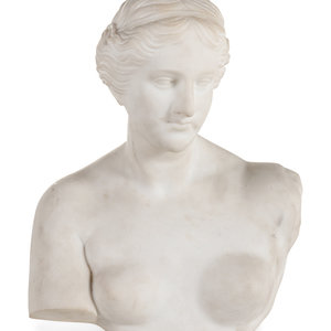 A Continental Marble Bust of Aphrodite unsigned Height 30b170