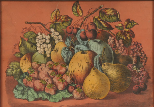 Currier and Ives Summer Fruits chromo