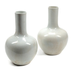 A Pair of Large Chinese White Glazed 30b19d