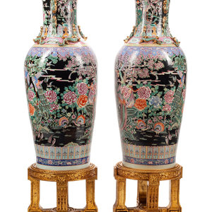 A Pair of Massive Chinese Enameled 30b197