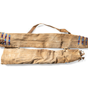 Sioux Child s Beaded Hide Bow Case 30b213