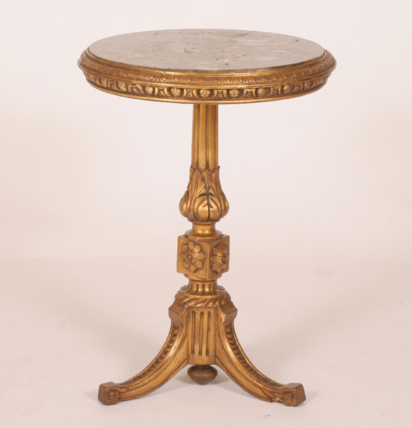 Continental marble top stand/pedestal