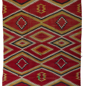 Navajo Transitional Weaving Rug late 30b2d7