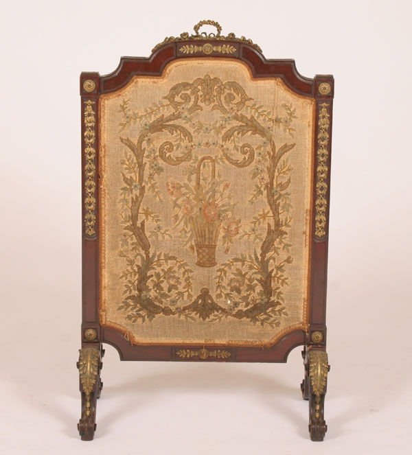 Continental firescreen with ormolu